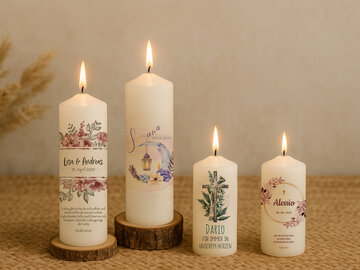 Einzigartige Kerzen, die Herzen berühren